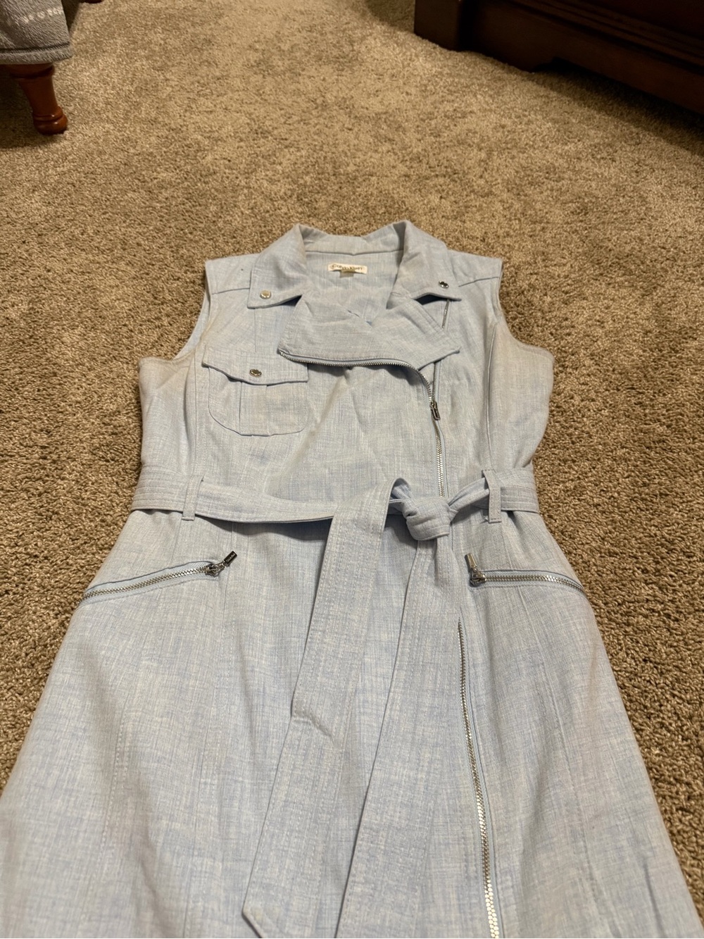 Calvin Klein Light Blue Shirt Dress